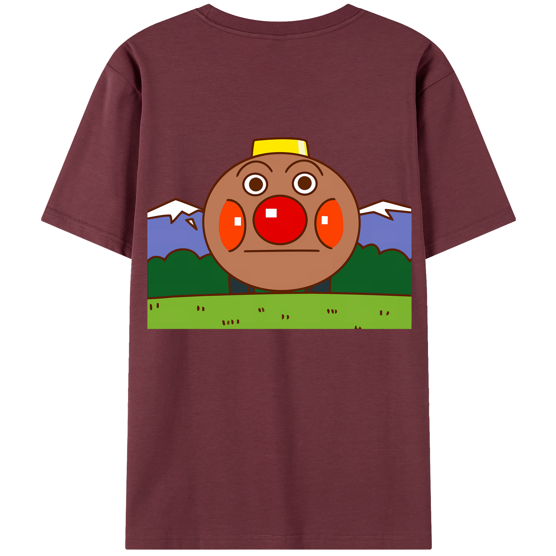 （画像用） アンパンマン Anpanman 綿100％半袖Tシャツ（背面プリント）